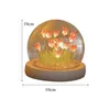 DIY Tulpe Nachtlicht, Tulip Lamp mit Glasabdeckung, Produktbild-Vorschau 2