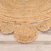 TT Home Wohnzimmer Teppich Rund Jute Modern Ethno Boho Produktbild-Vorschau 2