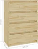 Boční skříňka 60x36x84 cm borovice masiv Náhled obrázku produktu 8