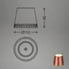 Lampada a batteria a LED, rame opaco, modulo LED/2,6W Anteprima dell’immagine prodotto 7