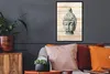 MuchoWow® MuchoWow® Gerahmtes Poster Buddha - Kopf - Steine Produktbild-Vorschau 2