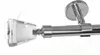 Edelstahl Look Gardinenstange 20mm Deckenträger 1-läufig Produktbild-Vorschau 1