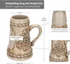 6x Ruhpolding-Krug mit Henkel 0,5L 6 Pers. beige Schild Produktbild-Vorschau 5