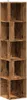 A tall, narrow corner shelf unit made of wood-look material. Náhled obrázku produktu