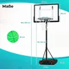COSTWAY LED Basketballkorb mit Rollen, Ständer, 115-144 cm, Produktbild-Vorschau 3