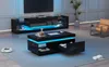 Sweiko TV-Wandschrank-Set, schwarzer TV-Schrank + schwarzer Produktbild-Vorschau 4