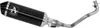 A black and silver motorcycle exhaust system is shown against a white background. Anteprima dell’immagine prodotto