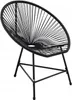A black Acapulco chair on a white background. Náhled obrázku produktu