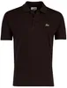 Braunes Poloshirt Lacoste klassische Passform 2 Knöpfe Produktbild-Vorschau 4