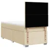 vidaXL Boxspringbett mit Matratze Creme 100x200 cm Stoff Produktbild-Vorschau 6