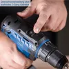 A person's hand is shown adjusting a switch on a cordless drill. Produktbild-Vorschau