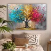 MuchoWow® - Leinwandbilder - Baum - Bunt - Grau - Modern, Produktbild-Vorschau 2