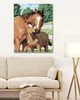 Diamondi - Diamond painting - STUTE MIT FOHLEN, 40X50 cm, Produktbild-Vorschau 2