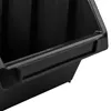 A close-up view of the edge of a black plastic storage bin. Anteprima dell’immagine prodotto