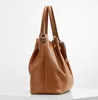L.CREDI Schultertasche Umhängetasche Ebony Shopper Cognac Produktbild-Vorschau 6