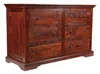 MASSIVMOEBEL24 Kommode Akazie 145x58x90 nougat lackiert Produktbild-Vorschau 3