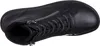 A top-down view of a black leather boot. Anteprima dell’immagine prodotto