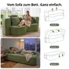 Sofa 3-Sitzer mit Schlaffunktion, 196 cm Komfortables Produktbild-Vorschau 2