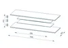 TV-Rack "7725" aus Metall  / ESG-Sicherheitsglas in Produktbild-Vorschau 5