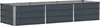 Donica Antracyt 240 x 80 x 45 cm Stal Podgląd zdjęcia produktu 1
