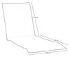 A diagram showing the dimensions of a lounge cushion. Produktbild-Vorschau