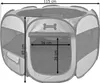 A diagram of a pet playpen with dimensions indicated. Produktbild-Vorschau