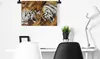 MuchoWow® Wandteppich Wandbehang Tiger - Baum - Natur 60x40 Produktbild-Vorschau 4