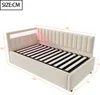 MODFU Lit Coffre 90x200 cm Banquette avec Éclairage LED et Voir les images du produit 4