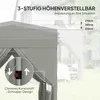 Outsunny Pavillon 2,5x2,5m wasserabweisend Stabil Produktbild-Vorschau 5