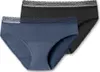 Schiesser Damen 4 er Pack Slips schwarz/flieder Gr. 38 - 40 Produktbild-Vorschau 1
