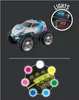 A toy race car with lights and a diagram showing colored lights. Náhľad obrázku produktu