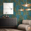 NEWROOM Tapete Petrol Vliestapete Dschungel - Mustertapete Produktbild-Vorschau 5