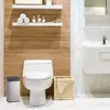 Relaxdays Kosmetikeimer Edelstahl, Mülleimer für Küche & Produktbild-Vorschau 3