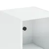 vidaXL Highboard mit Glastüren Weiß 35x37x142 cm Produktbild-Vorschau 10