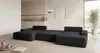 CORNERO Ecksofa mit schlaffunktion VERONA U-Form schwarz Produktbild-Vorschau 6