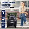 MuchoWow® Koffer Handgepäck Trolley Rollkoffer Kleine Produktbild-Vorschau 2