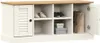 vidaXL Schuhbank VIGO Weiß 106x35x45 cm Massivholz Kiefer Produktbild-Vorschau 3