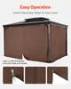 SucceBuy Tenda privacy impermeabile per gazebo 12' x 12' x Anteprima dell’immagine prodotto 4