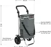 Juskys Einkaufstrolley 3in1 mit 2 Rollen für Shopping - 56 Produktbild-Vorschau 4