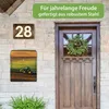banjado Design Briefkasten Stahl schwarz mit Zeitungsfach Produktbild-Vorschau 4