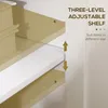 HOMCOM Buffet meuble de rangement avec 3 portes 2 étagères Voir les images du produit 4