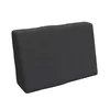 A dark grey cushion for a pallet sofa, shown from a slight angle against a white background. Produktbild-Vorschau