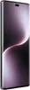 A close-up, angled view of a smartphone with a dark, gradient wallpaper. Produktbild-Vorschau