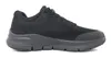 A black Skechers Arch Fit sneaker is shown from the side against a white background. Produktbild-Vorschau