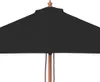 vidaXL Parasol avec mât en bois noir 150x200 cm Voir les images du produit 6