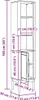 vidaXL Badkamerkast FLORO, wassenbruin, 35 x 30 x 160 cm Productafbeelding-voorbeeld 8