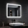 A modern bathroom with a sink, faucet, and a lit mirror. Náhľad obrázku produktu
