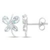 Vira Jewels Ohrringe 925/- Sterling Silber 1,2 cm weiß Produktbild-Vorschau 2