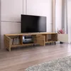 Selsey TV-Lowboard Galhad Wotan Eiche Matt mit weißer Produktbild-Vorschau 2
