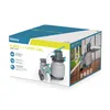 The image shows the packaging of a Bestway Flowclear sand filter system for a swimming pool. Produktbild-Vorschau